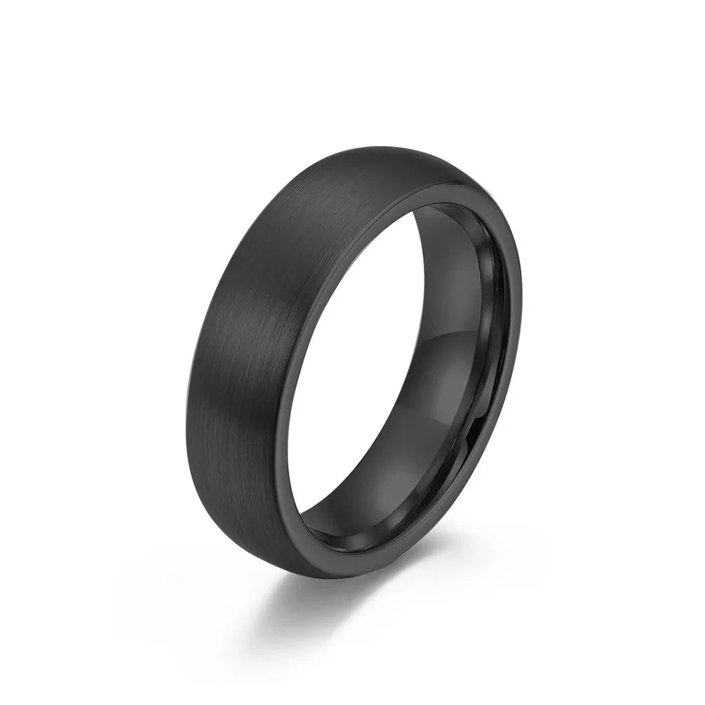 New 4/6/8mm Matte Brushed Tungsten Carbide Ring for Men
