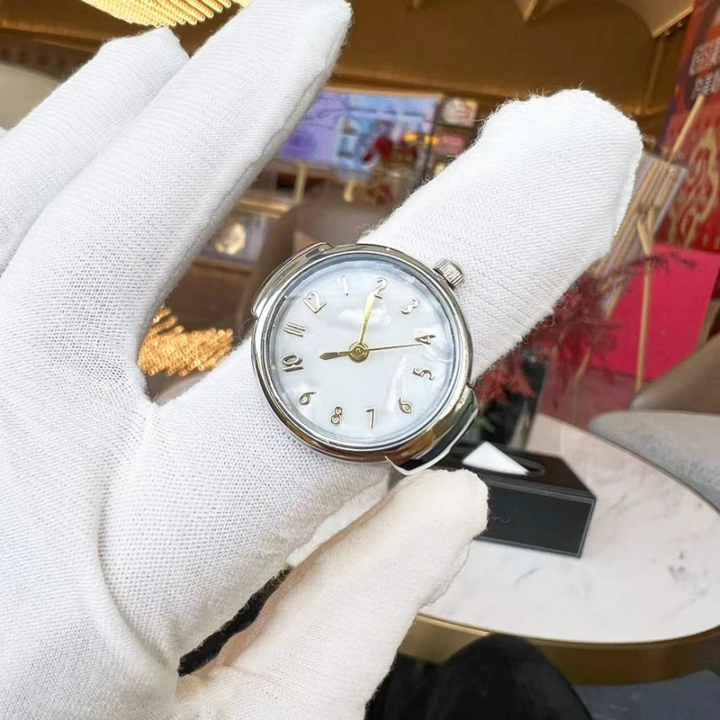 Fashion Rings Finger Watches Fashion Party Quartz Watches Unisex Couple Rings Jewelry Gift Real