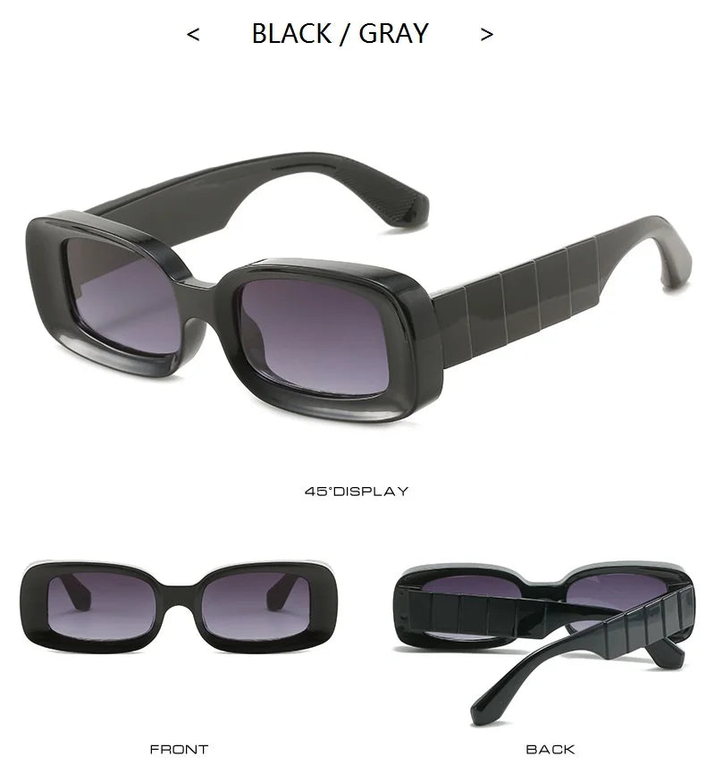 Brand Clear blue Sunglasses Men Women Retro Luxury Designer Sun glasses Vintage Shades Square Glasses Famale Oculos De Sol UV400