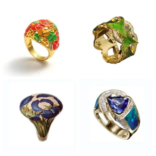 New Universal Ring for Men and Women Trendy  Fashionable  Retro  Punk Style  Casual Party Gift Jewelry  Bling Ring Men