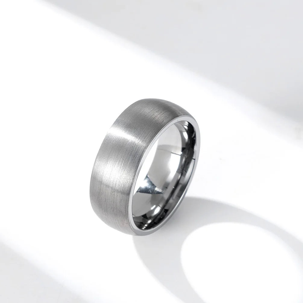 New 4/6/8mm Matte Brushed Tungsten Carbide Ring for Men