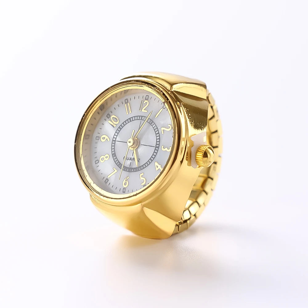 Fashion Rings Finger Watches Fashion Party Quartz Watches Unisex Couple Rings Jewelry Gift Real