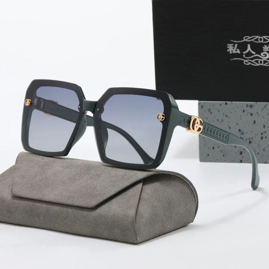 2025 New Sunglasses Women Large Frame Sun Glasses UV Protection Female Eyeglasses Ladies Gafas De Sol Mujer  Gafas De Sol Mujer