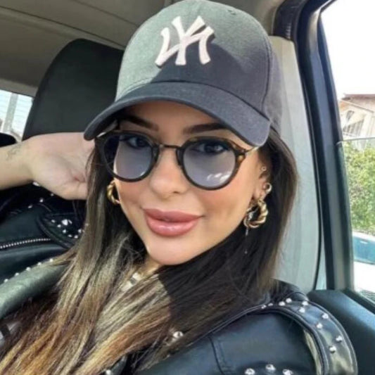 Classic Luxury Brand Designer Round Sunglasses Men Women Fashion Vintage Metal Sun Glasses For Male Eyewear UV400 Shades