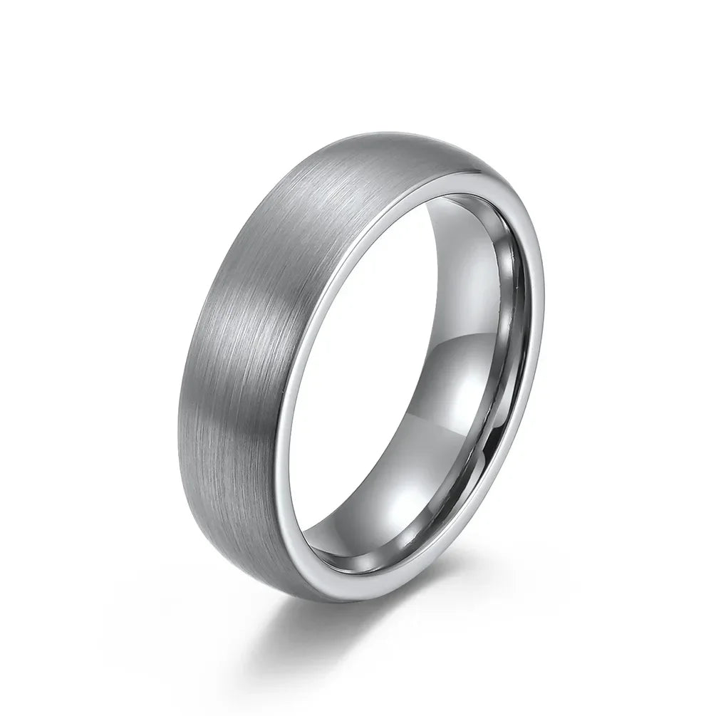 New 4/6/8mm Matte Brushed Tungsten Carbide Ring for Men