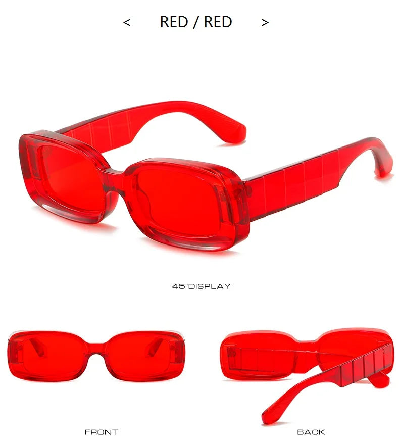 Brand Clear blue Sunglasses Men Women Retro Luxury Designer Sun glasses Vintage Shades Square Glasses Famale Oculos De Sol UV400