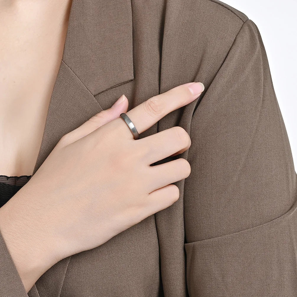 New 4/6/8mm Matte Brushed Tungsten Carbide Ring for Men