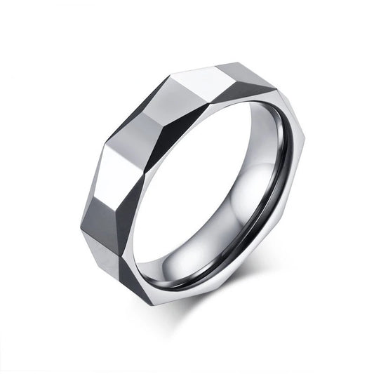New Simple 5.5mm Tungsten Steel Ring for Men Classic Anti-scratch Waterproof Jewelry for Men Wedding Party