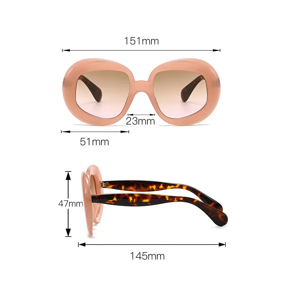 2024 New Sunglasses for Men Women Trendy Sun Glasses Goggle Man Brand Designer Circular Glasses Shades Female Eyewear Sunglasses