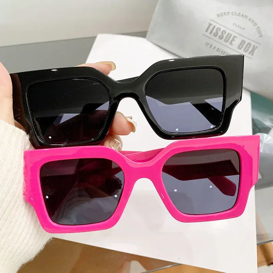 Luxury Oversized Square Sunglasses Fashion UV400 Protection Vintage Big Sun Glasses Retro Eyewear for Women & Men