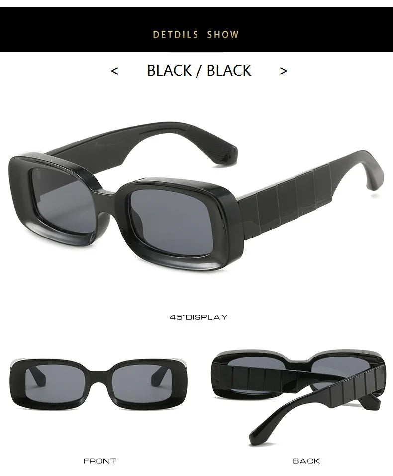 Brand Clear blue Sunglasses Men Women Retro Luxury Designer Sun glasses Vintage Shades Square Glasses Famale Oculos De Sol UV400