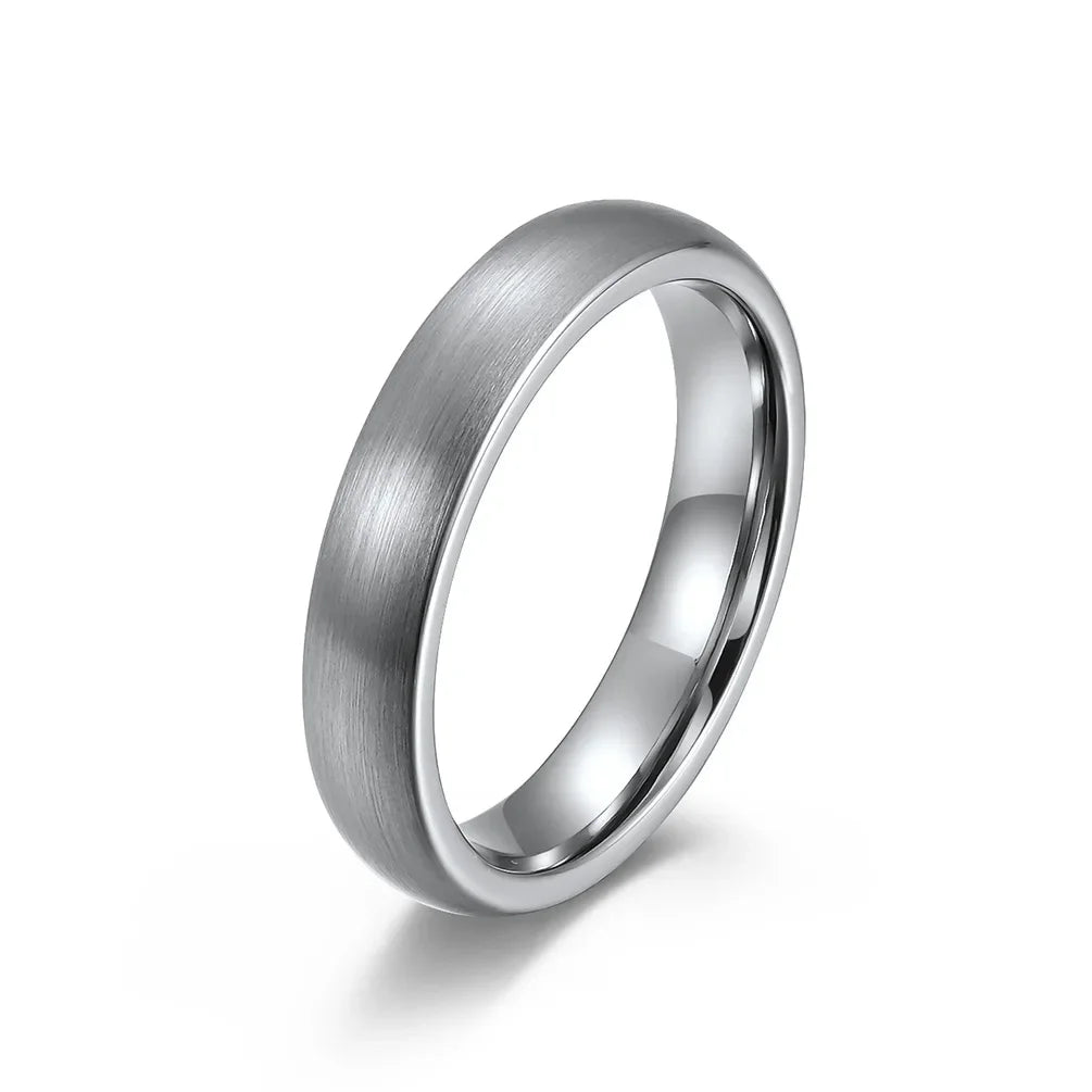 New 4/6/8mm Matte Brushed Tungsten Carbide Ring for Men