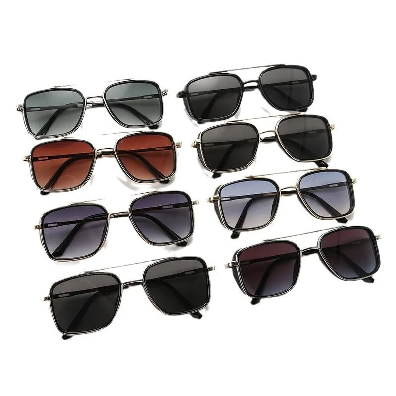 2025 Ins Popular Square Sunglasses Women Men Brand Designer Metal Gradient Steanpunk Sun Glasses for Men Driving Shades UV400