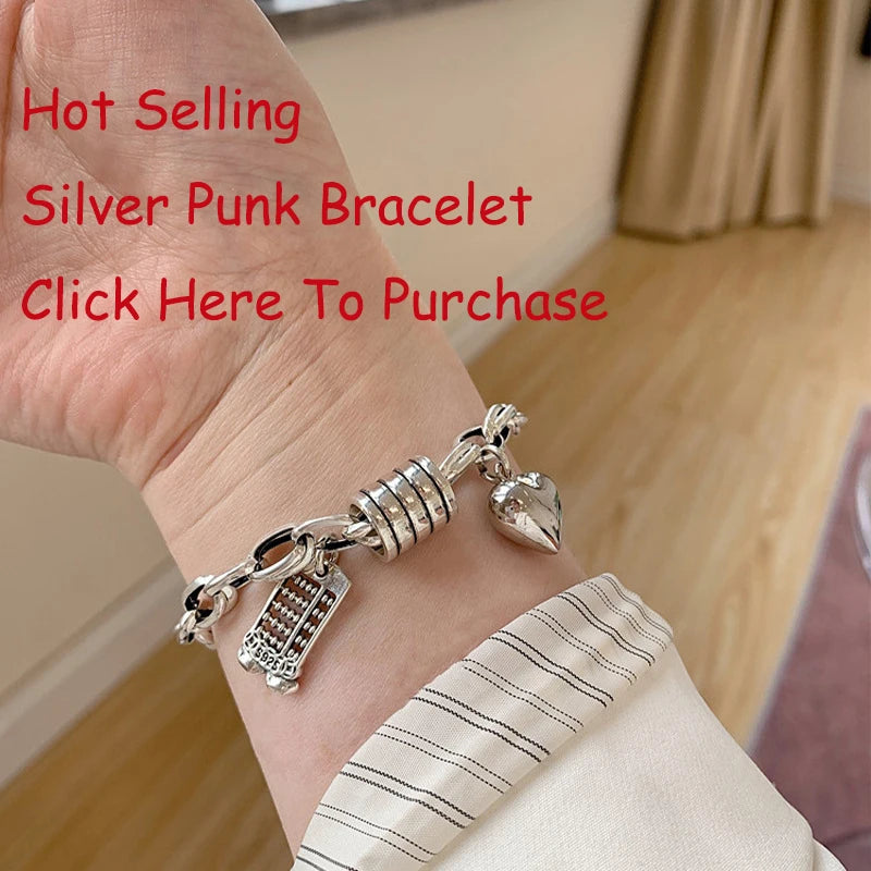 New Fashion Silver Color Open Finger Ring Letters Words Wish Wide Punk Stackable For Women Girl Jewelry Gift Dropship