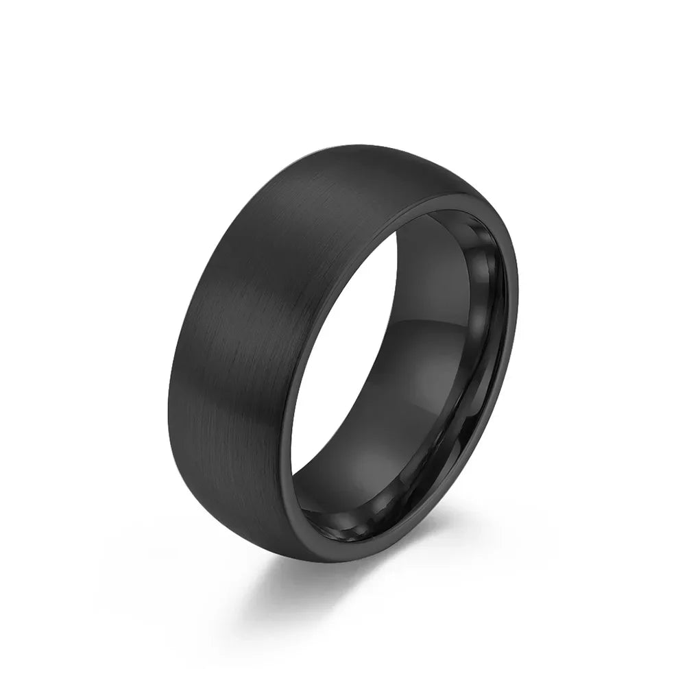 New 4/6/8mm Matte Brushed Tungsten Carbide Ring for Men