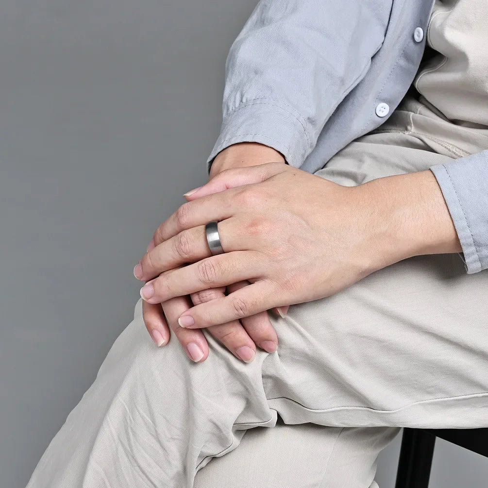 New 4/6/8mm Matte Brushed Tungsten Carbide Ring for Men