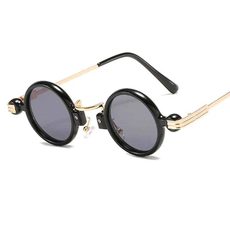 Small Round Sunglasses For Men Women Retro Steampunk Sun Glasses Male Female Metal Frame Eyewear Shades Oculos De Sol UV400