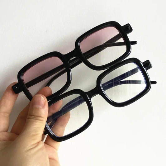 Fashion Sun Glasses Rectangle Anti-UV Spectacles Retro Eyeglasses Gradient Color Lens Ornamental Simplity Women Sunglasses