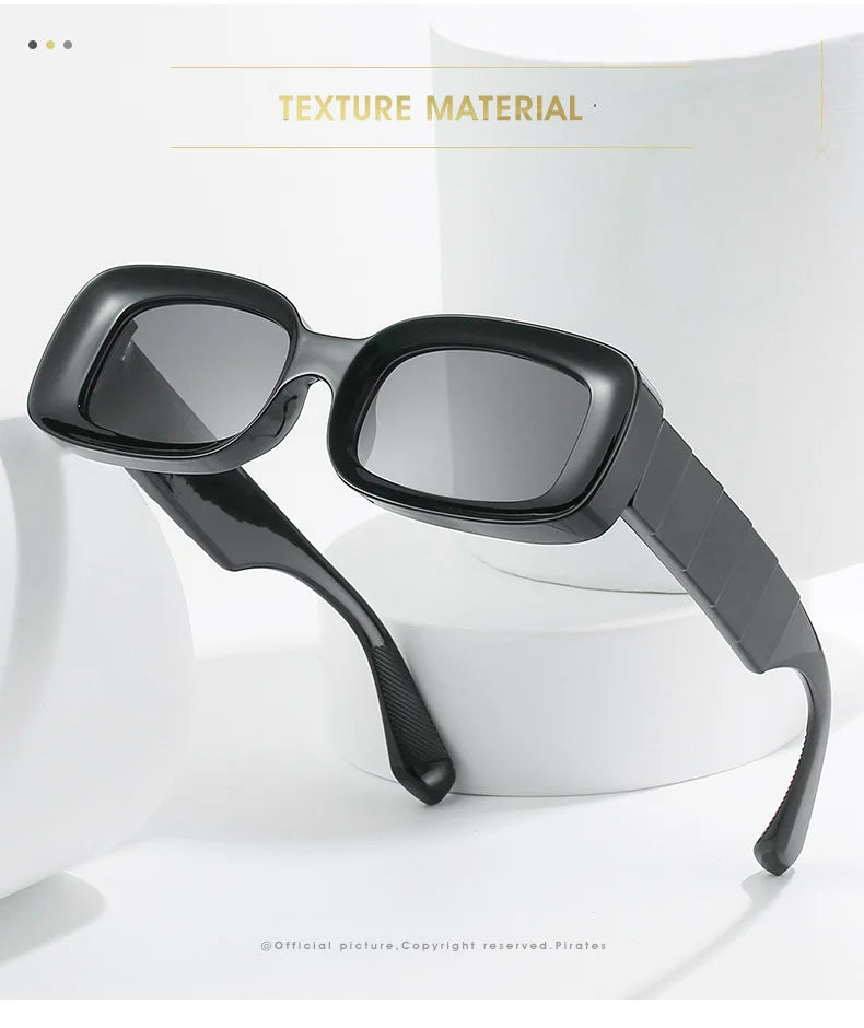 Brand Clear blue Sunglasses Men Women Retro Luxury Designer Sun glasses Vintage Shades Square Glasses Famale Oculos De Sol UV400