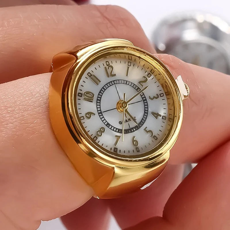 Fashion Rings Finger Watches Fashion Party Quartz Watches Unisex Couple Rings Jewelry Gift Real